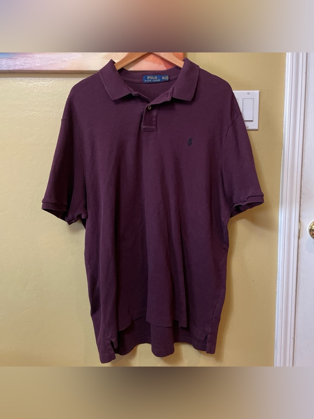 Polo by Ralph Lauren Men's Burgundy Polo Shirt Size XXL
